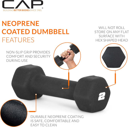 Versatile Neoprene Dumbbell Weights - Stylish Sets & Pairs in Vibrant Colors!