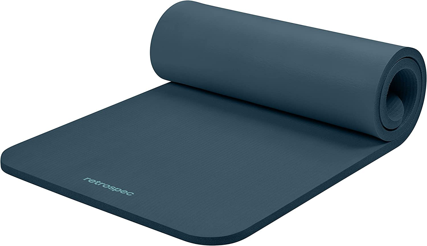 Premium Solana 1" Thick Non-Slip Yoga Mat with Nylon Carry Strap - Perfect for Home Yoga, Pilates, Stretching, and Fitness Workouts for Men & Women